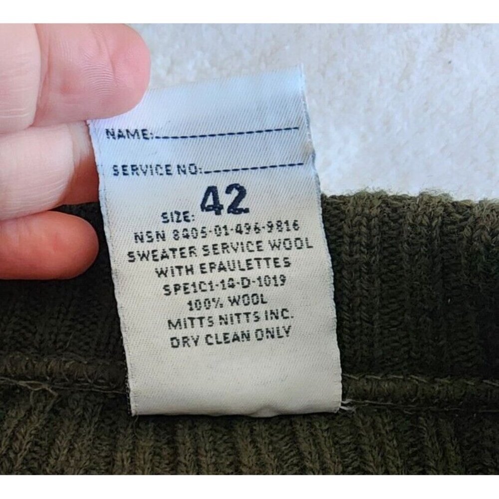 Vintage Green Crewneck Sweater - Picture 5 of 6